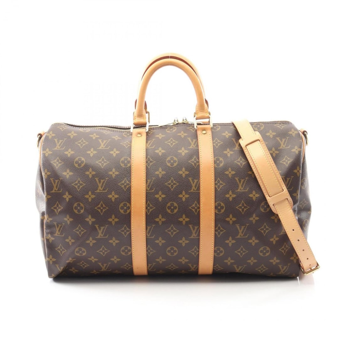 Louis Vuitton Keepall Bandouliere 45 Boston Bag, Coated Canvas and Leather, Monogram, Men's Women's,: --- Catalog ---Category: SizeSize (HxWxD): 26cm x 46cm x 20cm / 10.23'' x 18.11'' x 7.87''Category: DesignType: Boston bagColor: BrownGender: Men,WomenMaterial: Coated canvas , Leather Category: Gener