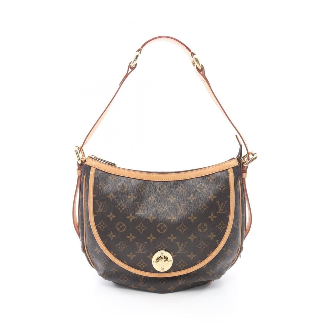 Louis Vuitton Toulon GM Shoulder Bag, Coated Canvas and Leather, Monogram, Women's, Brown, M40075: --- Catalog ---Category: SizeSize (HxWxD): 26cm x 34cm x 13cm / 10.23'' x 13.38'' x 5.11''Category: DesignType: Shoulder bagColor: BrownGender: WomenMaterial: Coated canvas , Leather Category: General