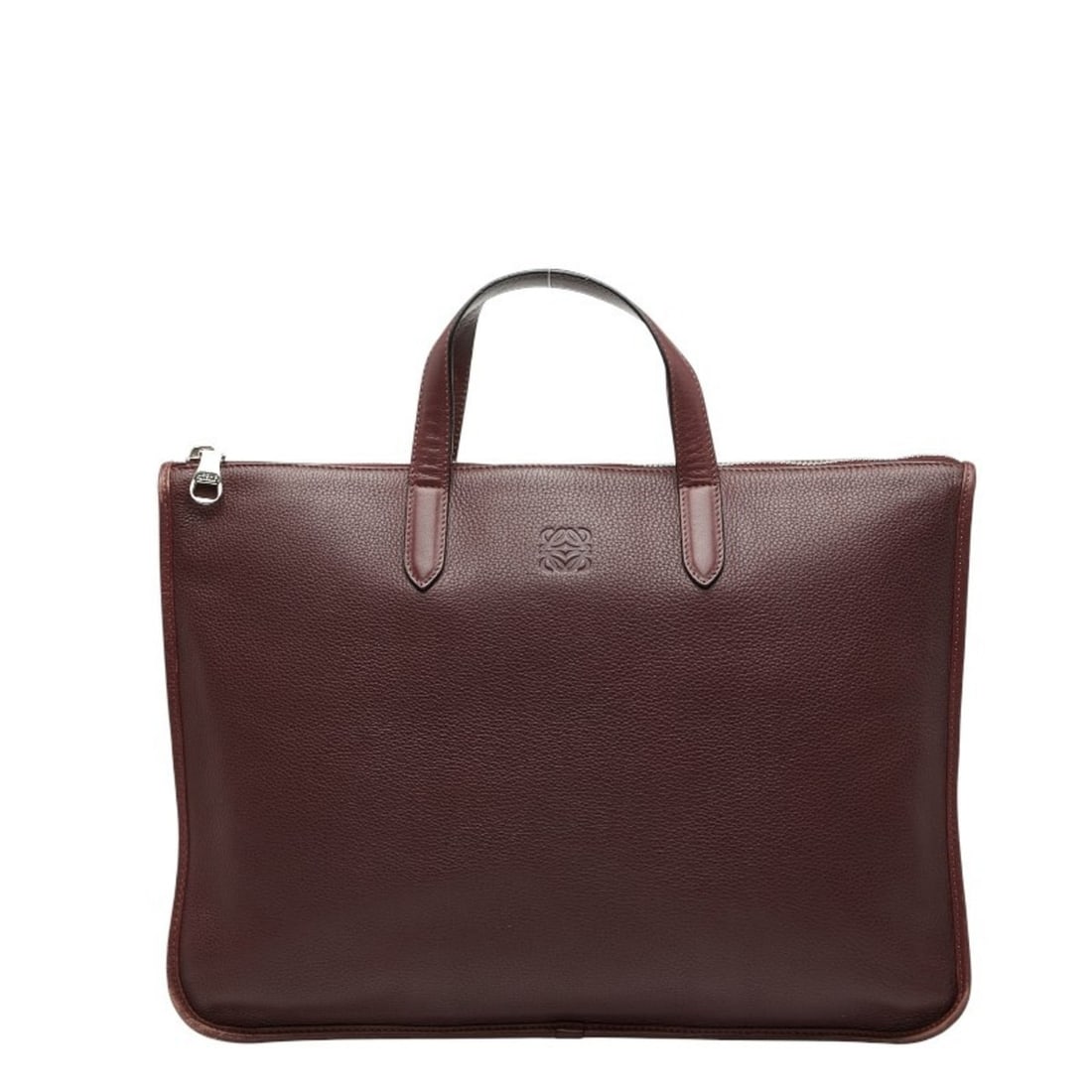 LOEWE Anagram Handbag/Business Bag/Briefcase in Bordeaux/Wine Red Leather for Men: --- Catalog ---Category: SizeSize (HxWxD): 30cm x 39.5cm x 6.5cm / 11.81'' x 15.55'' x 2.55''Category: DesignType: Briefcase, HandbagColor: BordeauxGender: MenMaterial: Leather Category: GeneralBrand: