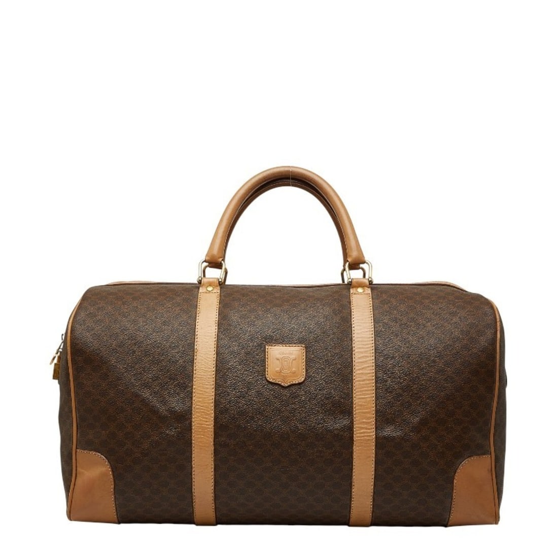 Celine Macadam Boston Bag in Brown Leather for Women: --- Catalog ---Category: SizeSize (HxWxD): 25.5cm x 49cm x 23.5cm / 10.03'' x 19.29'' x 9.25''Category: DesignType: Boston bagColor: BrownGender: WomenMaterial: PVC , Leather Category: GeneralBrand: C