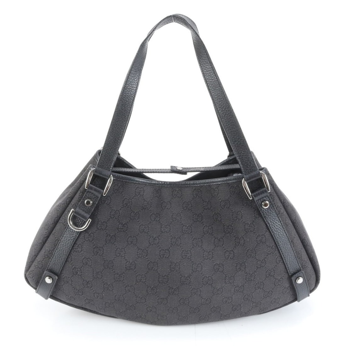 Gucci GG Canvas Abbey 293573 Leather Tote Bag Shoulder Black Women's (1 of 10)