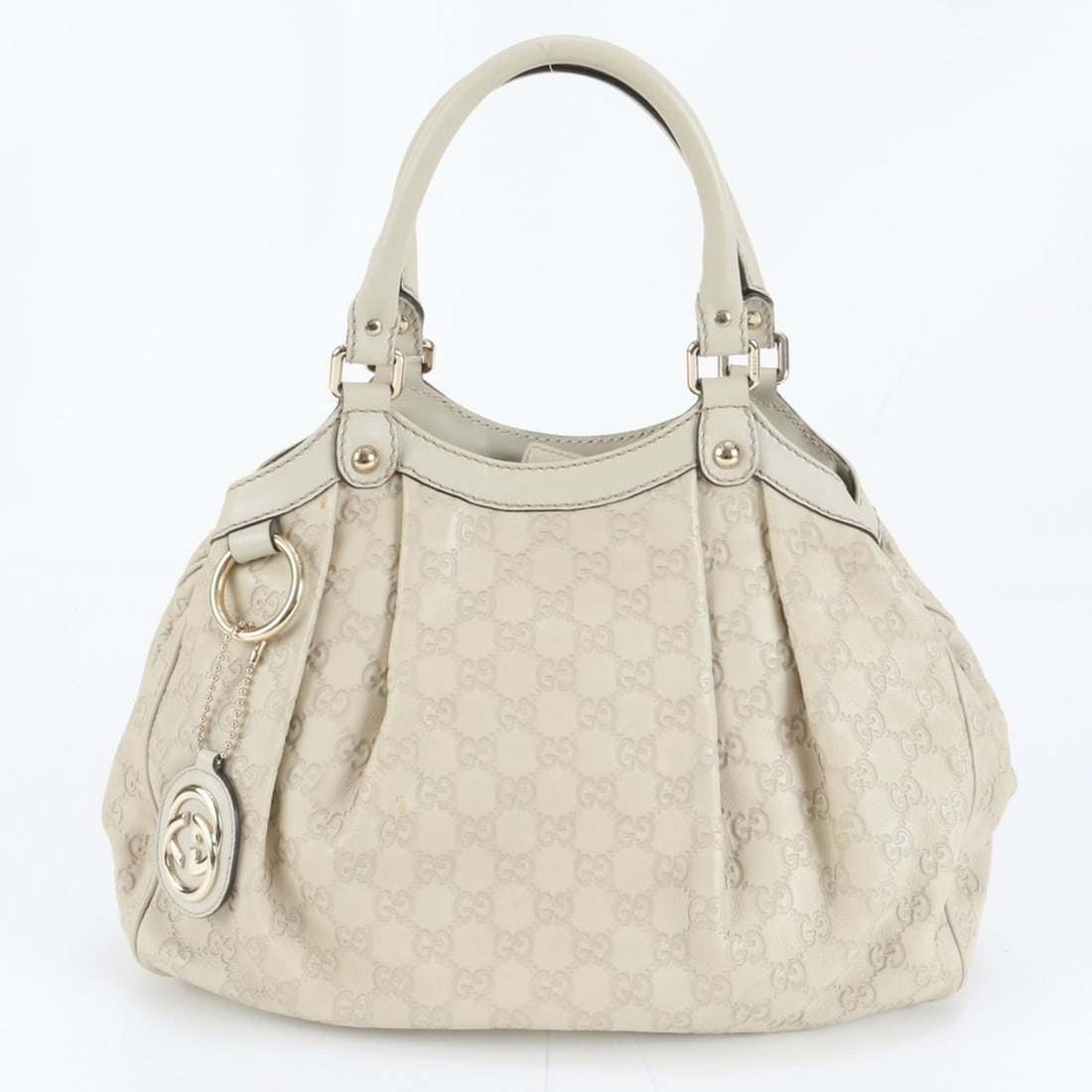 Gucci Guccissima Sukey 211944 Leather Tote Bag Shoulder Handbag Women's: --- Catalog ---Category: SizeSize (HxWxD): 27cm x 34cm x 11cm / 10.62'' x 13.38'' x 4.33''Category: DesignType: Shoulder bag, Tote bagColor: Light beigeGender: WomenMaterial: Leather Category: General