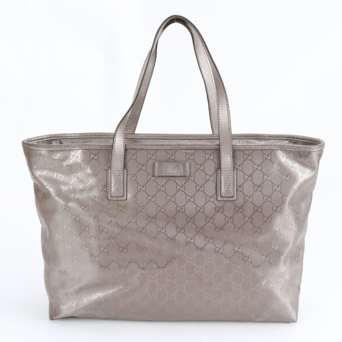 Gucci GG Imprime 211120 Leather Tote Bag Shoulder Handbag Women's: --- Catalog ---Category: SizeSize (HxWxD): 30cm x 42cm x 13cm / 11.81'' x 16.53'' x 5.11''Category: DesignType: Shoulder bag, Tote bagColor: Metallic purpleGender: WomenMaterial: Leather , Coated canv