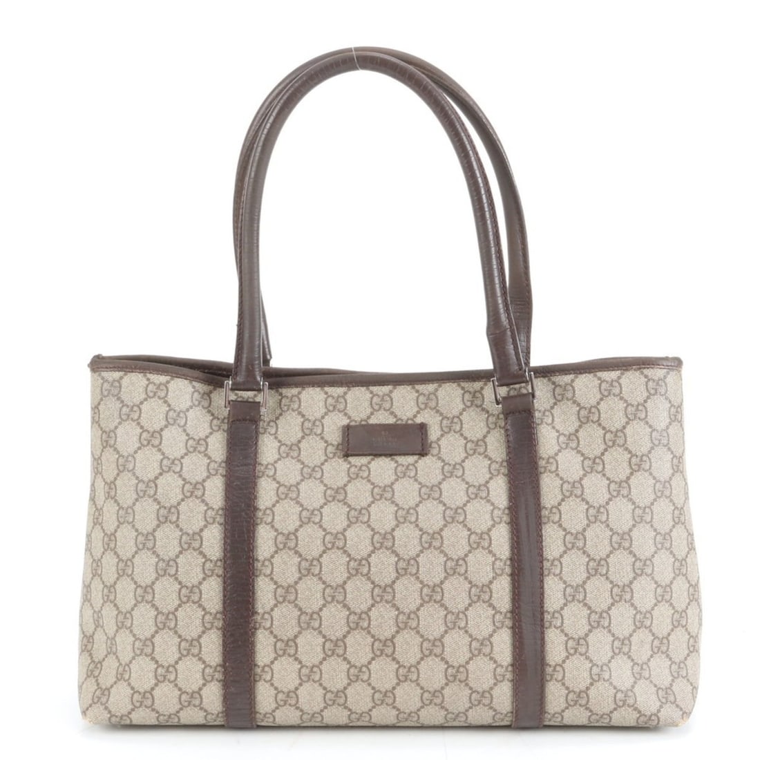 Gucci GG Supreme 114595 Leather Tote Bag Shoulder Handbag Brown Women's: --- Catalog ---Category: SizeSize (HxWxD): 21cm x 37cm x 14cm / 8.26'' x 14.56'' x 5.51''Handle Length: 52cm / 20.47''Category: DesignType: Shoulder bag, Tote bagColor: BrownGender: WomenMaterial: Lea