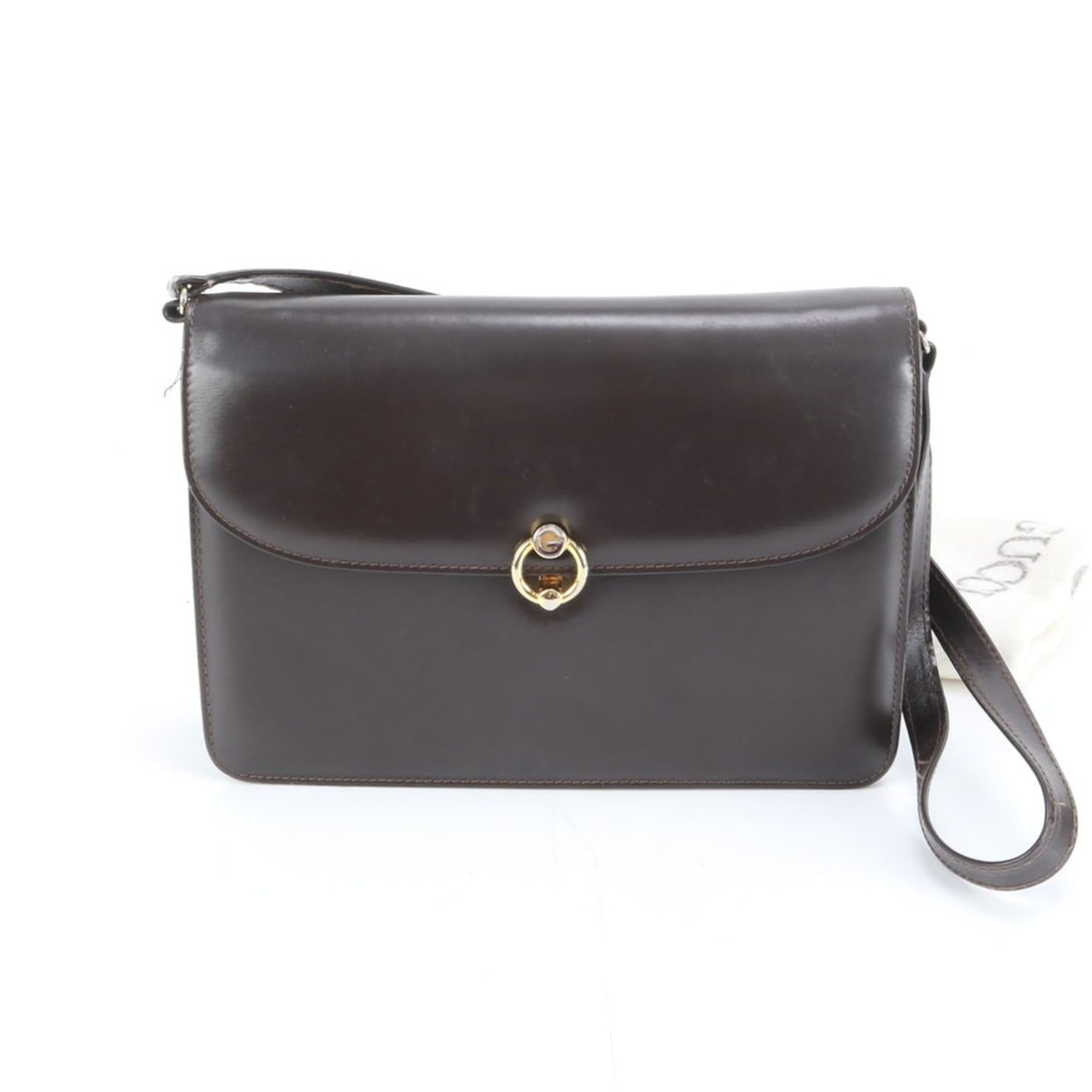 Gucci Leather Shoulder Bag, Handbag, Brown, Women's (1 of 11)