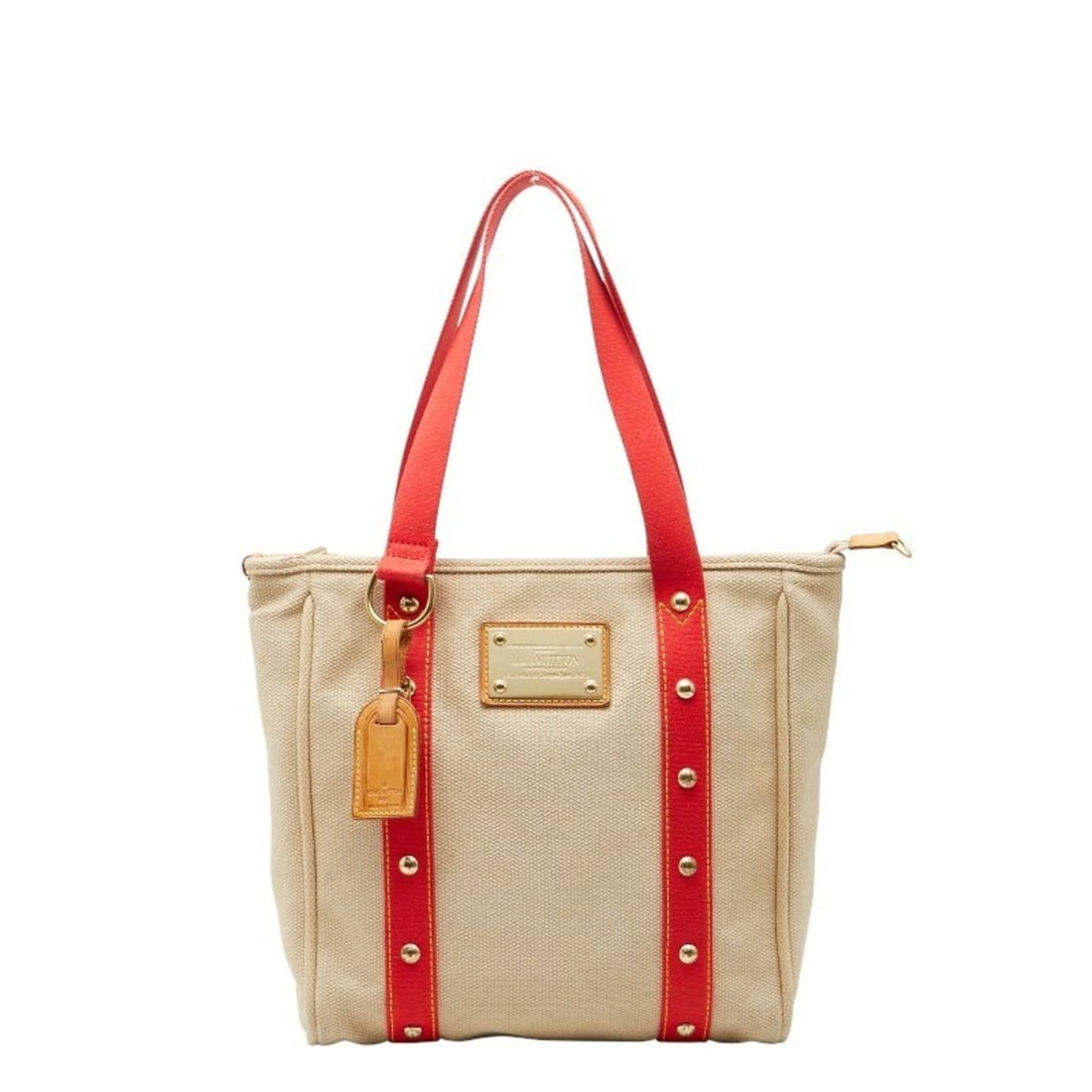 Louis Vuitton Antigua Cabas MM Tote Bag M40035 Beige/Red Canvas Women's LOUIS VUITTON: --- Catalog ---Category: SizeSize (HxWxD): 30cm x 28.5cm x 9cm / 11.81'' x 11.22'' x 3.54''Category: DesignType: Tote bagColor: Beige, Red colorGender: WomenMaterial: Canvas Category: GeneralBrand: Lo