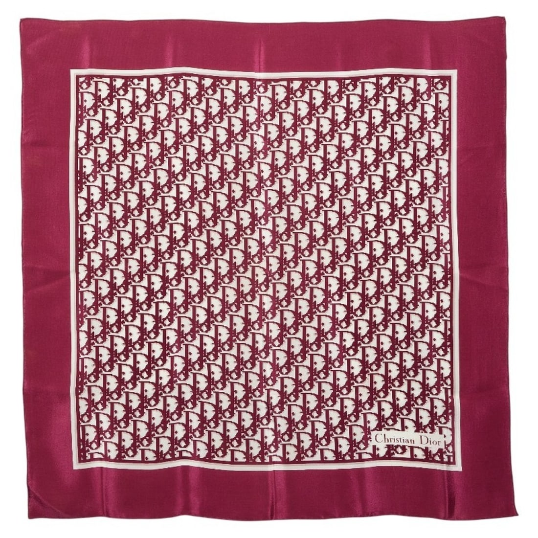 Christian Dior Dior Trotter Scarf Muffler Purple White Silk Women's: --- Catalog ---Category: SizeSize (LxW): 68cm x 66cm / 26.77'' x 25.98''Category: DesignType: ScarfColor: Purple, WhiteGender: WomenMaterial: Silk Category: GeneralBrand: Christian Dior--- Item List -