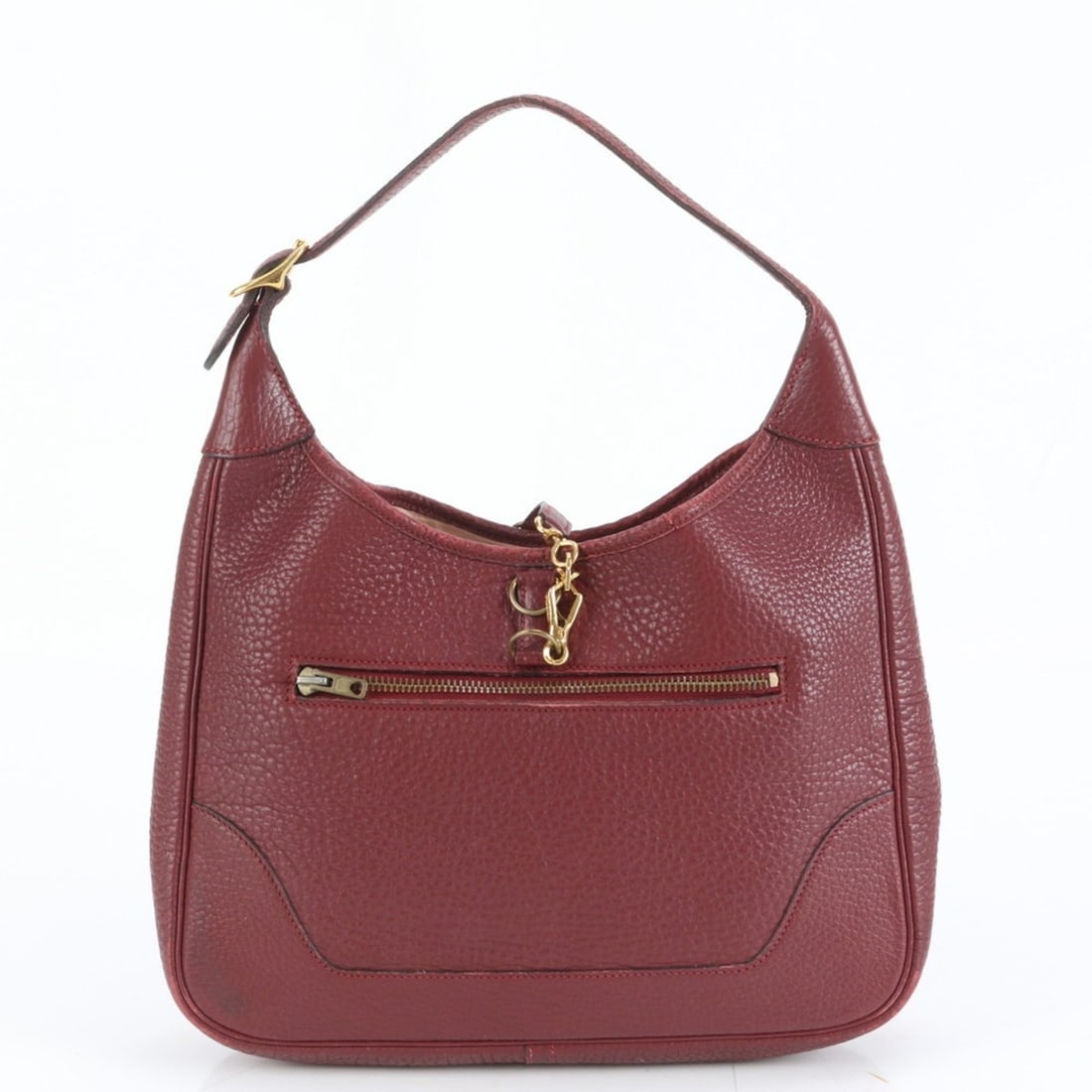 Hermes Hermès Trim 31 ?P engraved leather shoulder bag, one-shoulder gold hardware, tote bag for: --- Catalog ---Category: SizeSize (HxWxD): 29cm x 31cm x 5.5cm / 11.41'' x 12.2'' x 2.16''Category: DesignType: Shoulder bag, Tote bagColor: WineGender: WomenMaterial: Leather Category: GeneralBrand: