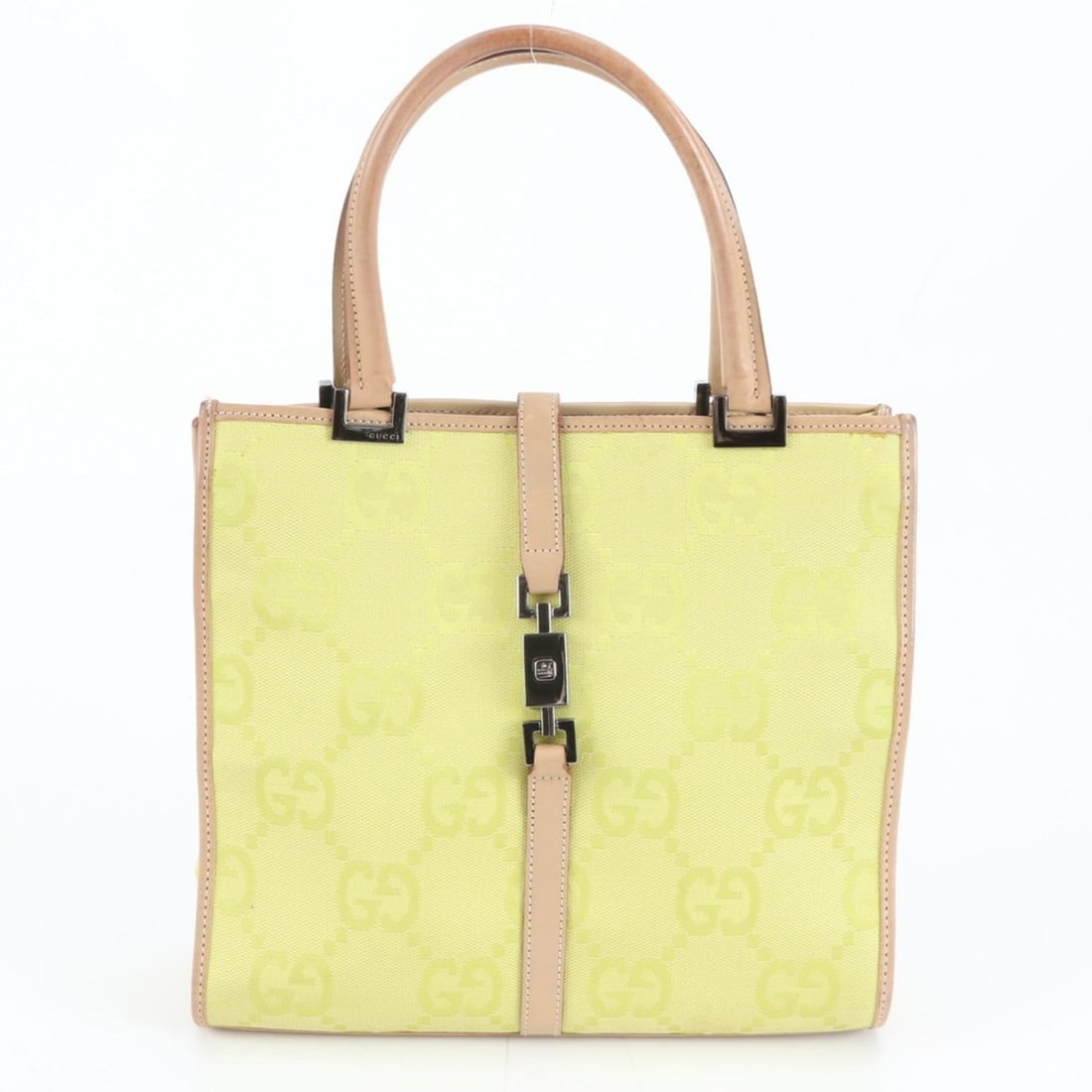 Gucci Jackie Jumbo GG Canvas 002 1065 Leather Handbag Tote Bag Yellow Women's: --- Catalog ---Category: SizeSize (HxWxD): 23cm x 25cm x 7cm / 9.05'' x 9.84'' x 2.75''Category: DesignType: Handbag, Tote bagColor: YellowGender: WomenCategory: GeneralBrand: GucciCountry of Origin: