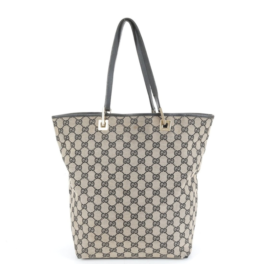 Gucci GG Canvas 002 1098 Leather Tote Bag Shoulder Handbag Women's: --- Catalog ---Category: SizeSize (HxWxD): 33cm x 25cm x 11cm / 12.99'' x 9.84'' x 4.33''Category: DesignType: Shoulder bag, Tote bagColor: BlackGender: WomenMaterial: Leather , Canvas Category: Gener