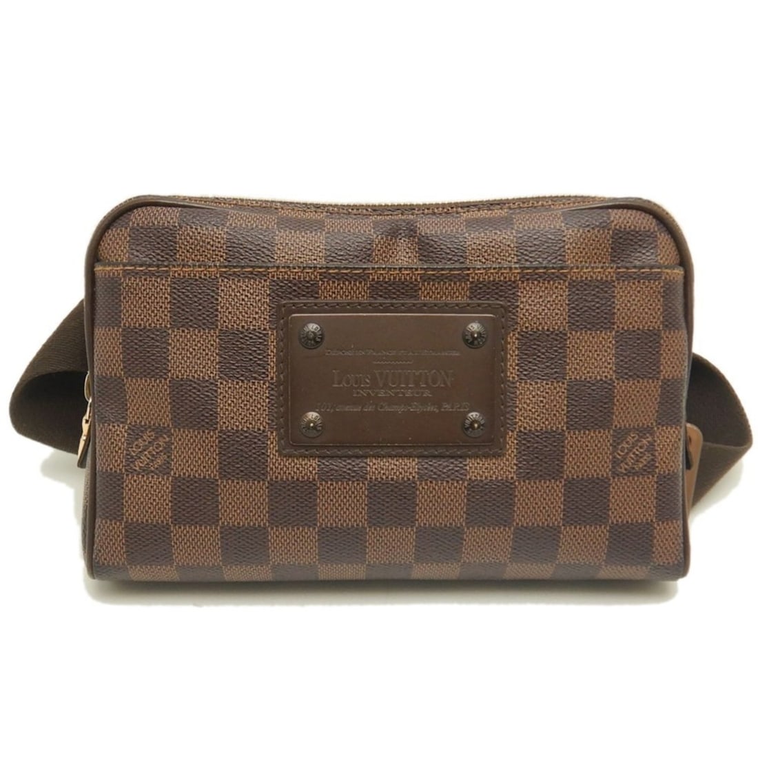 LOUIS VUITTON Damier Bum Bag Brooklyn N41101 Ebene Women's Body 253563: --- Catalog ---Category: SizeSize (HxWxD): 14cm x 21cm x 4.5cm / 5.51'' x 8.26'' x 1.77''Category: DesignType: Sling bagColor: EbeneGender: WomenMaterial: PVC Category: GeneralMPN: N41101Brand: Louis