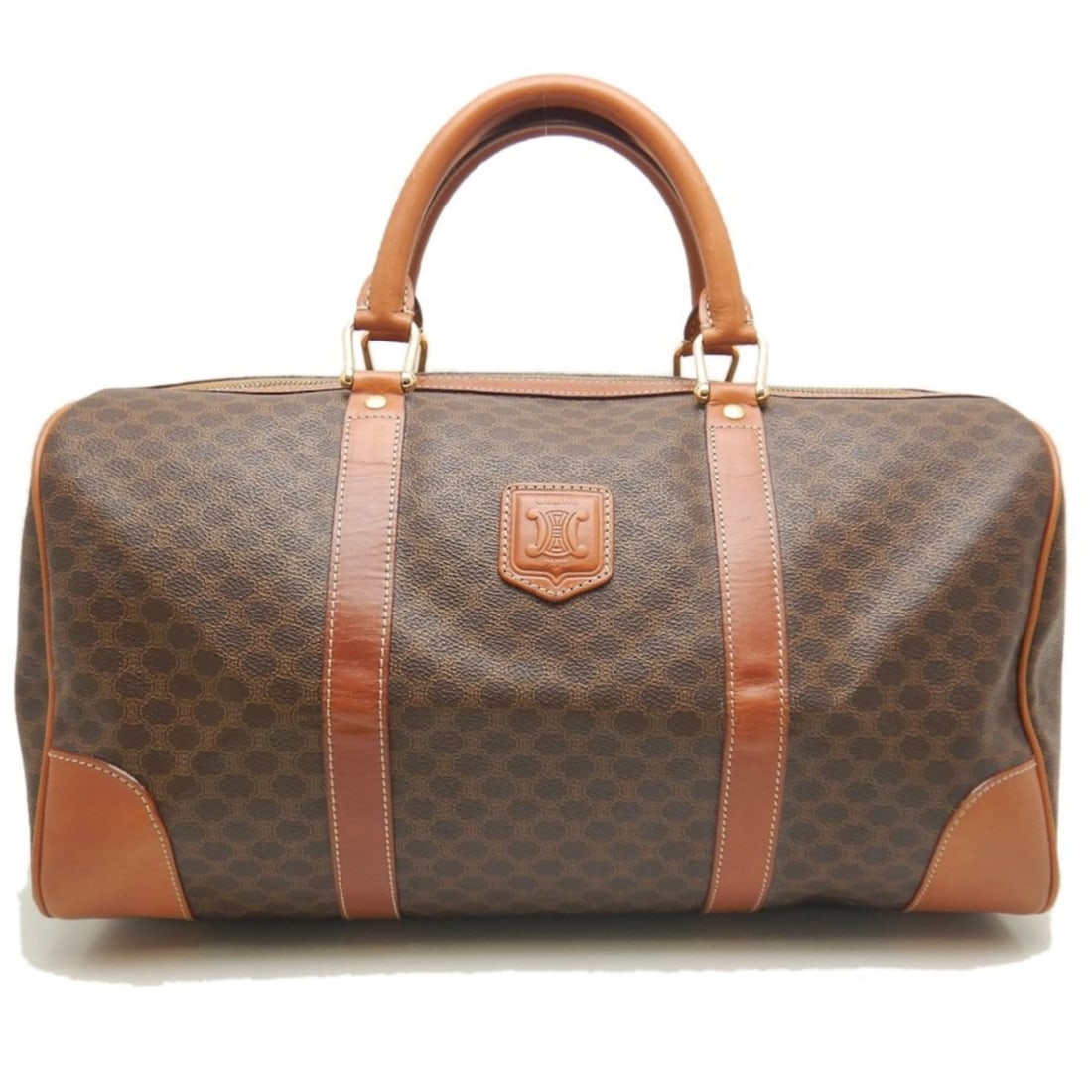 CELINE Macadam Boston Bag in Brown Coated Canvas, Women's, 253558: --- Catalog ---Category: SizeSize (HxWxD): 20.5cm x 41cm x 21.5cm / 8.07'' x 16.14'' x 8.46''Category: DesignType: Boston bagColor: BrownGender: WomenMaterial: Coated canvas Category: GeneralBrand: Ce