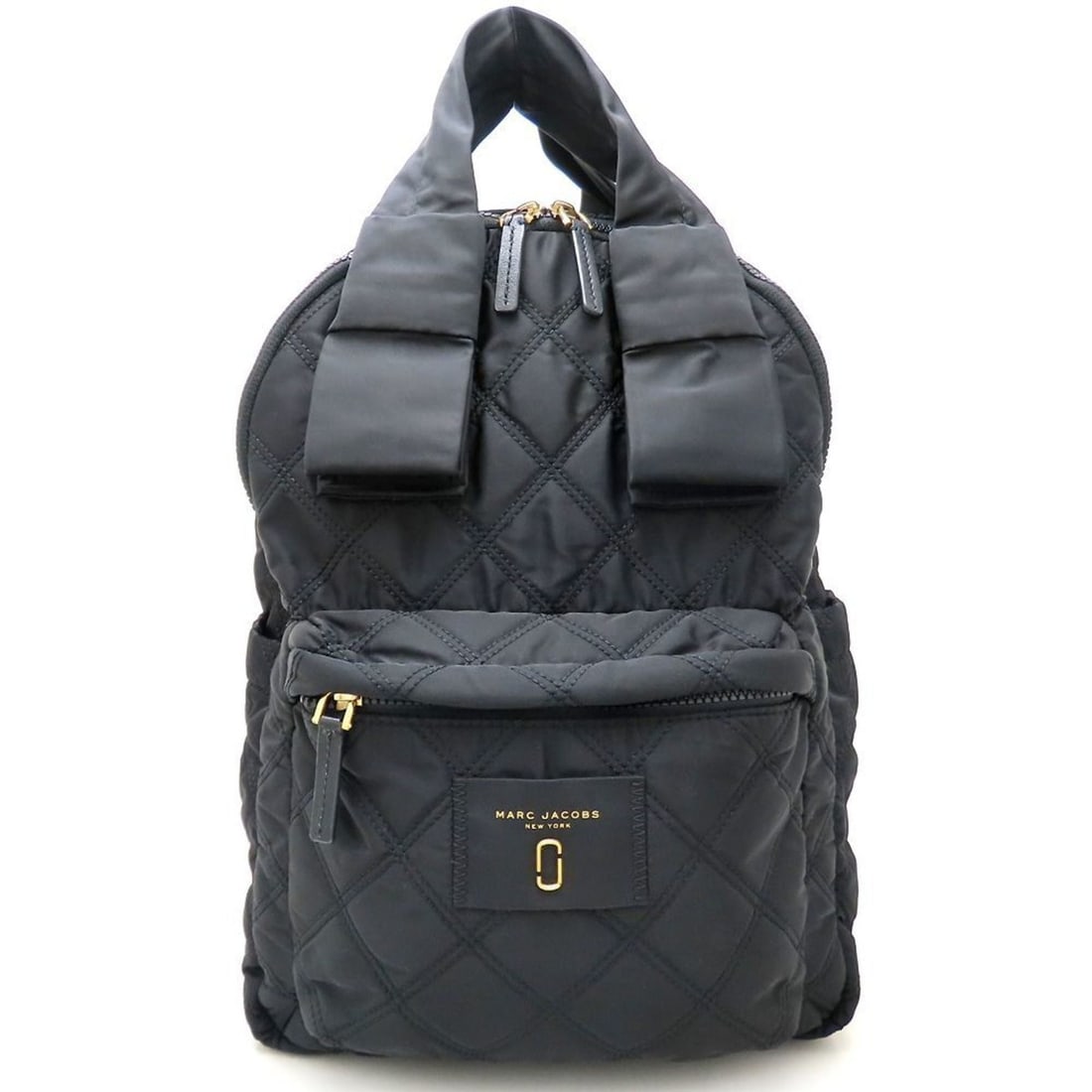 MARC JACOBS NYLON KNOT LARGE BACKPACK Mother's Bag M0011202 Nylon Backpack Black Women's 353080 (1 of 16)