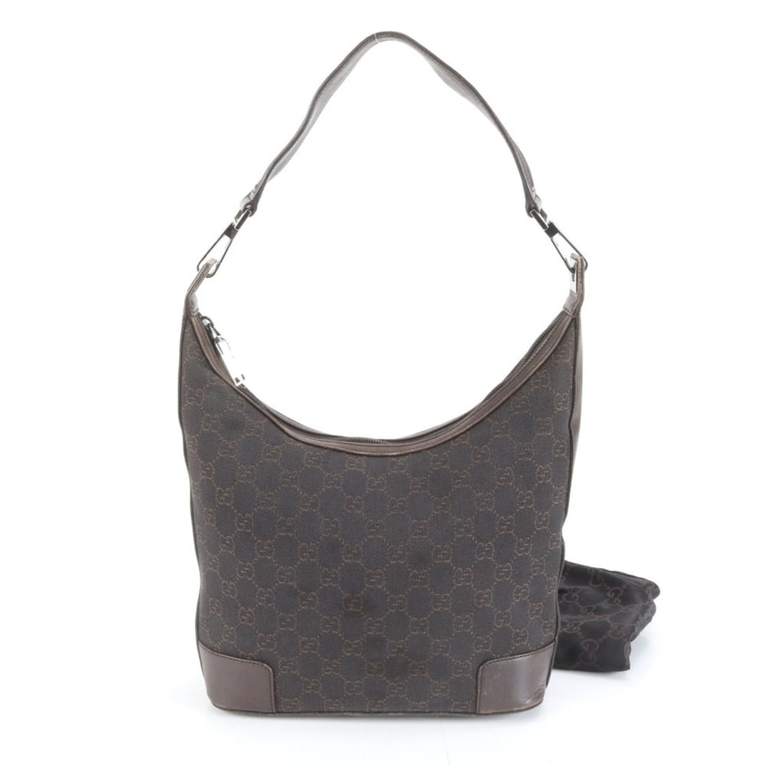 Gucci GG Canvas 143744 Leather Shoulder Bag, Handbag, Brown, Women's: --- Catalog ---Category: SizeSize (HxWxD): 20cm x 25cm x 11cm / 7.87'' x 9.84'' x 4.33''Strap Length: 48cm / 18.89''Category: DesignType: Shoulder bagColor: BrownGender: WomenMaterial: GG canvas , Lea