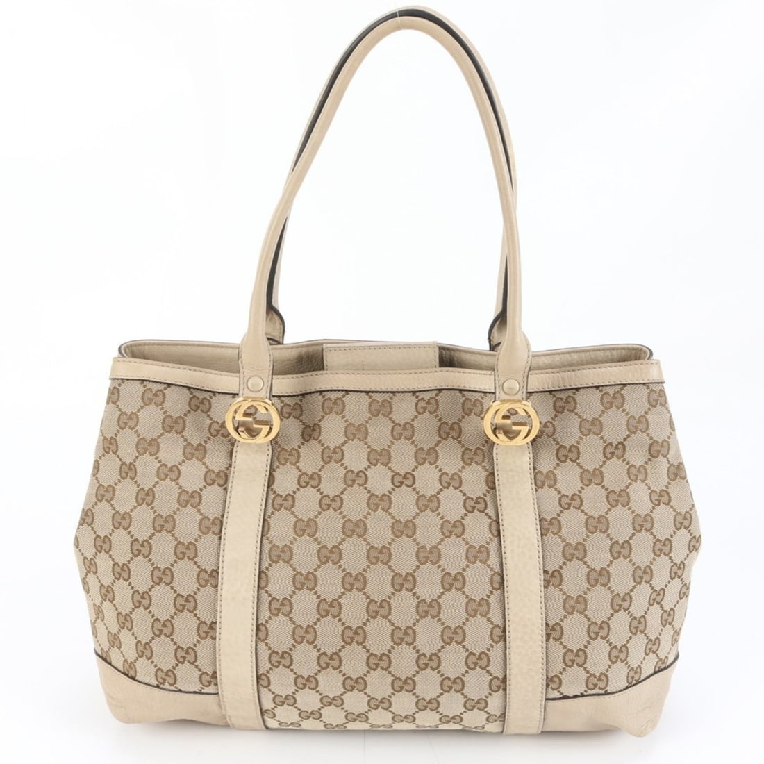 Gucci GG Canvas Miss 353122 Leather Tote Bag Shoulder Handbag Women's (1 of 9)