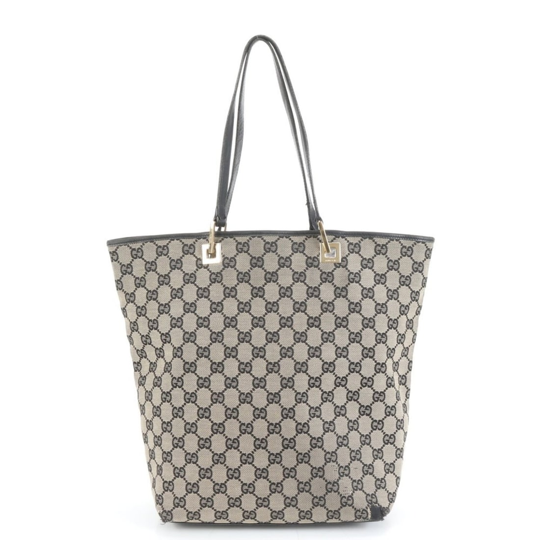 Gucci GG Canvas 002 1098 Leather Tote Bag Shoulder Handbag Black Gold Hardware Women's: --- Catalog ---Category: SizeSize (HxWxD): 32cm x 24cm x 11cm / 12.59'' x 9.44'' x 4.33''Strap Length: 48cm / 18.89''Category: DesignType: Shoulder bag, Tote bagColor: BlackGender: WomenMaterial: Leat