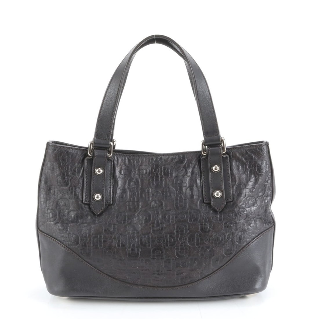 Gucci Horsebit Pattern Leather Handbag/Tote Bag 272392 Black with Silver Hardware for Women: --- Catalog ---Category: SizeSize (HxWxD): 19cm x 28cm x 10cm / 7.48'' x 11.02'' x 3.93''Category: DesignType: Handbag, Tote bagColor: BrownGender: WomenMaterial: Leather Category: GeneralMPN: 272392B