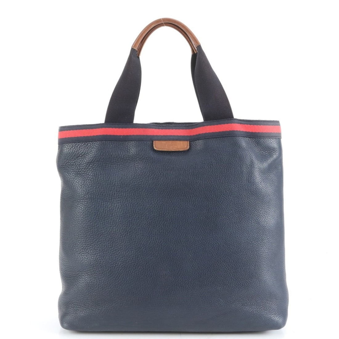 Gucci Sherry Line 281899 Leather Tote Bag/Shoulder Bag, Navy, Men's: --- Catalog ---Category: SizeSize (HxWxD): 35cm x 38cm x 14cm / 13.77'' x 14.96'' x 5.51''Category: DesignType: Shoulder bag, Tote bagColor: NavyGender: MenMaterial: Leather Category: GeneralMPN: 2818