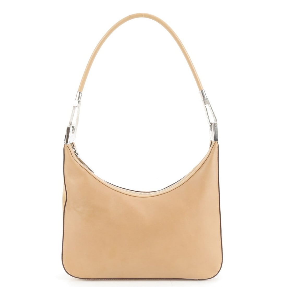 Gucci 001 3812 Leather Shoulder Bag, One-Shoulder Beige with Silver Hardware, Tote Bag for Women: --- Catalog ---Category: SizeSize (HxWxD): 16cm x 26cm x 5cm / 6.29'' x 10.23'' x 1.96''Category: DesignType: Shoulder bag, Tote bagColor: Beige, BrownGender: WomenMaterial: Leather Category: GeneralM
