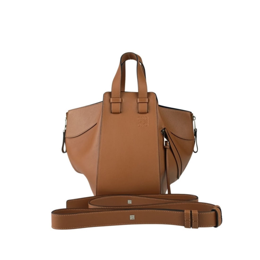 LOEWE Hammock Small Handbag 387.30.S35 TAN (Brown) Classic Calfskin Women's Shoulder Bag (1 of 16)