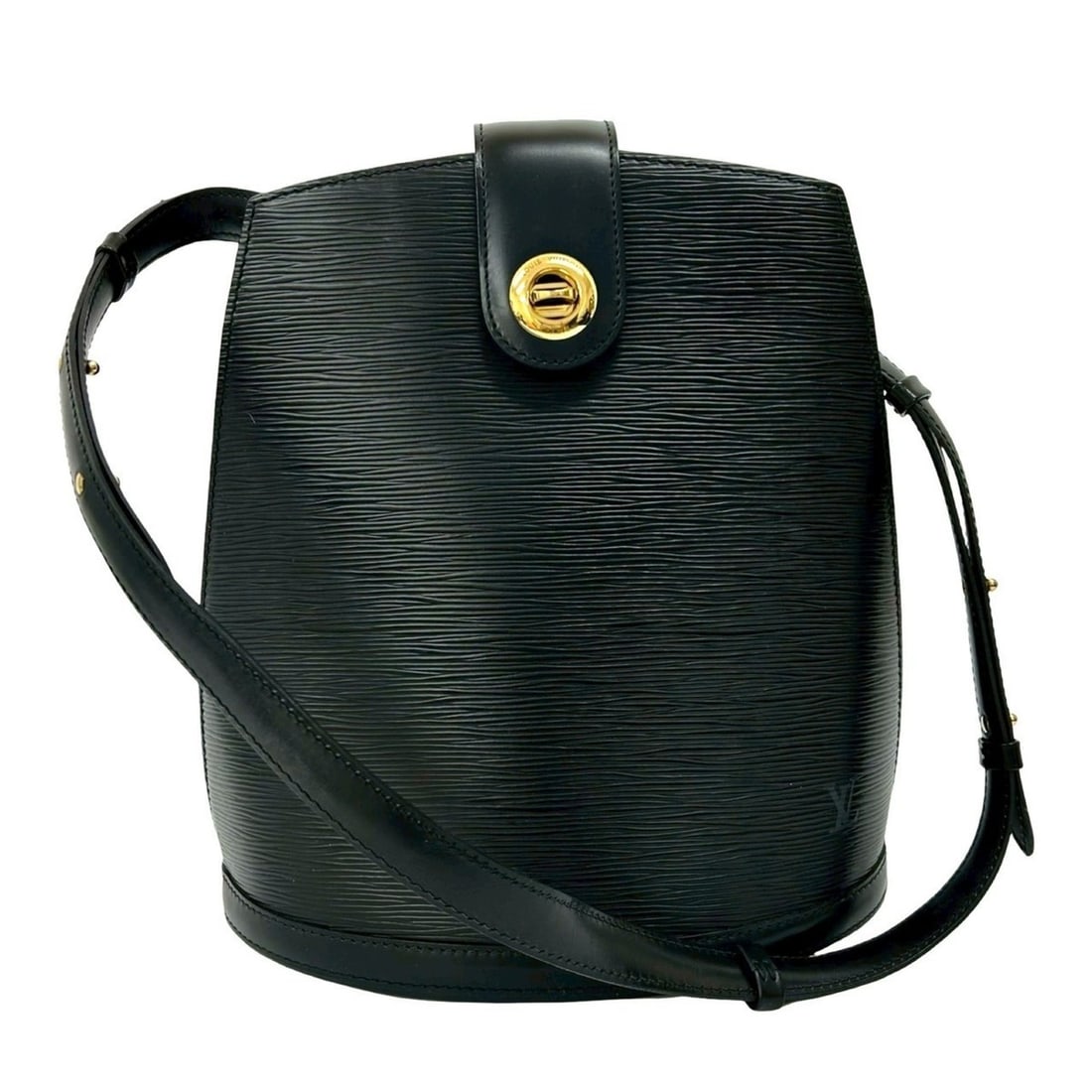 LOUIS VUITTON Cluny Epi Leather Shoulder Bag/Body Bag Noir 419-9 (1 of 10)