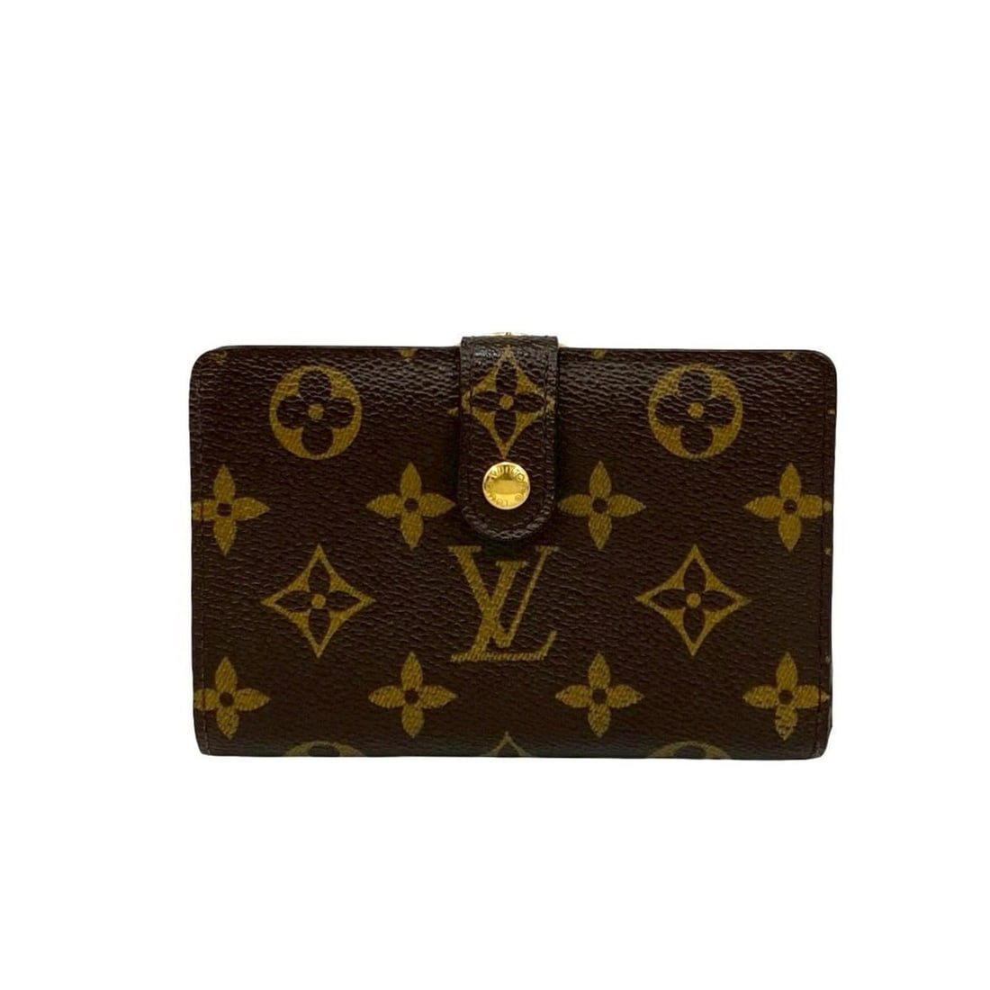 LOUIS VUITTON Louis Vuitton Portefeuille Viennois Monogram Leather Bi-fold Wallet with Clasp: --- Catalog ---Category: SizeSize (HxWxD): 9cm x 13.5cm x 2cm / 3.54'' x 5.31'' x 0.78''Category: DesignType: Wallet (bi-fold)Color: BrownGender: WomenMaterial: Leather , PVC Category: GeneralBrand: L