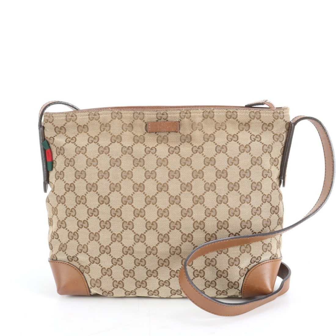 Gucci GG Canvas Sherry Line 337598 Leather Messenger Shoulder Bag for Men: --- Catalog ---Category: SizeSize (HxWxD): 25cm x 27.5cm x 11cm / 9.84'' x 10.82'' x 4.33''Category: DesignType: Shoulder bagColor: BrownGender: MenMaterial: Leather , Canvas Category: GeneralMPN: 337