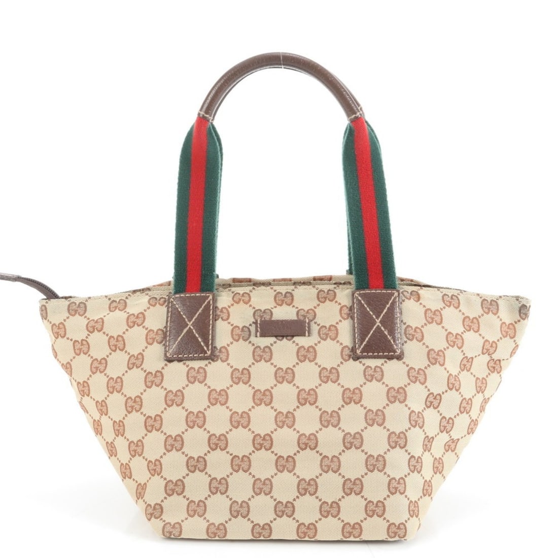 Gucci GG Canvas Sherry Line 131228 Leather Tote Bag Shoulder Handbag Women's: --- Catalog ---Category: SizeSize (HxWxD): 19cm x 18cm x 18cm / 7.48'' x 7.08'' x 7.08''Category: DesignType: Shoulder bag, Tote bagColor: BeigeGender: WomenMaterial: Leather , Canvas Category: Genera