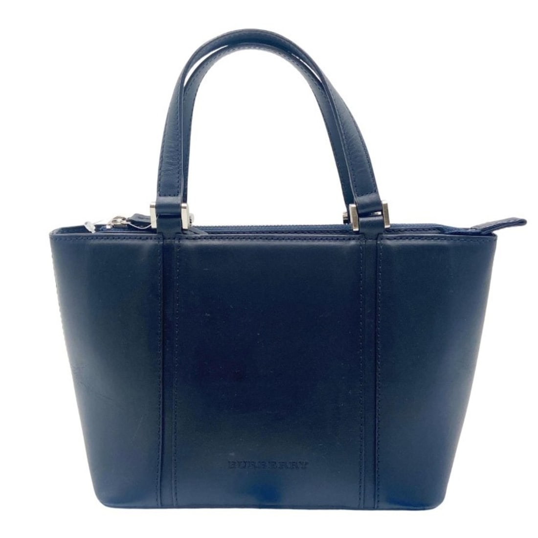 BURBERRY Nova Check Navy Leather Handbag for Women: --- Catalog ---Category: SizeSize (HxWxD): 16.5cm x 21cm x 10cm / 6.49'' x 8.26'' x 3.93''Category: DesignType: Handbag, Shoulder bag, Tote bagColor: NavyGender: Men,WomenMaterial: Leather Category: G