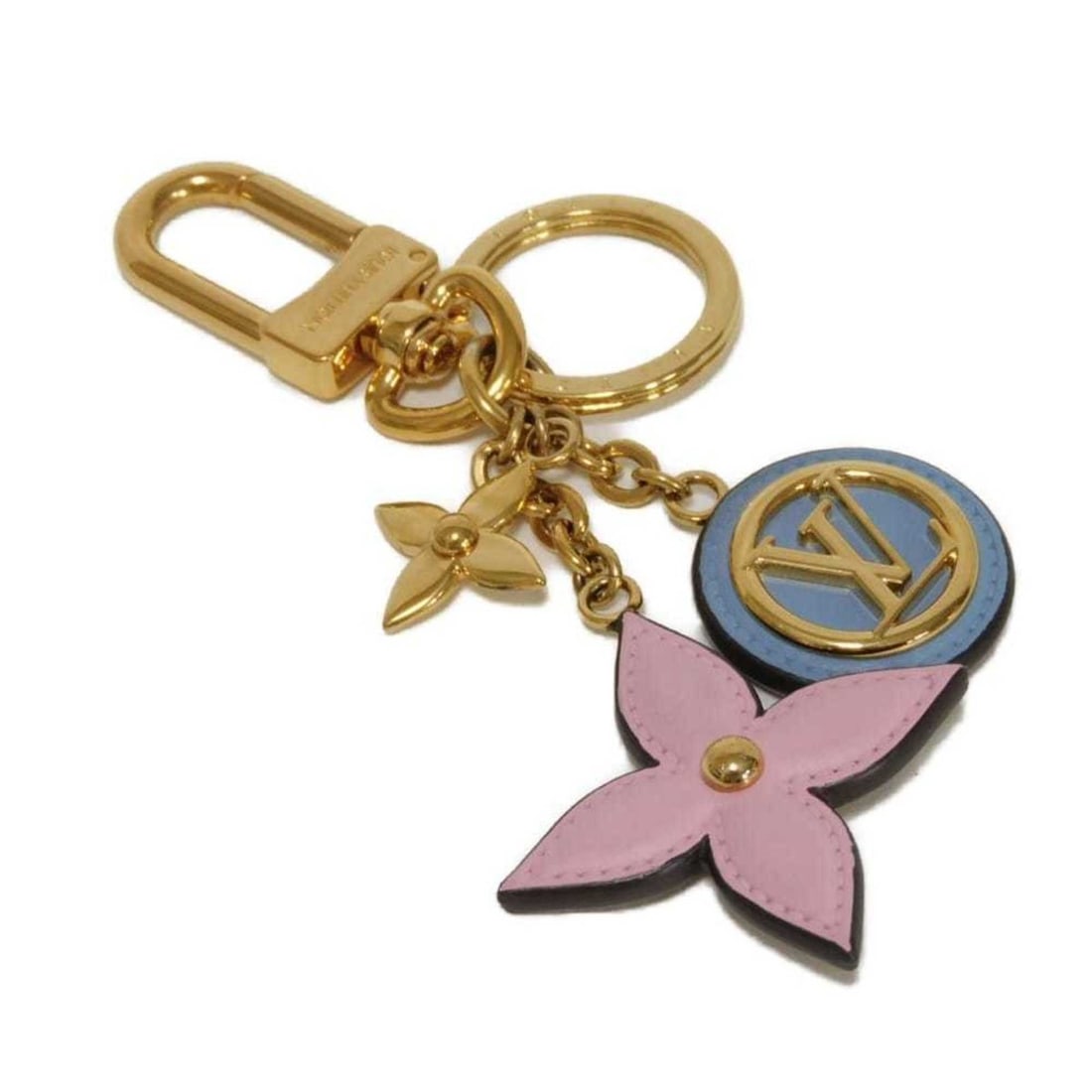 Louis Vuitton Monogram Porte Clés Preppy Flower Keyring Bag Charm LV Circle Multicolor M00363: --- Catalog ---Category: SizeSize (HxWxD): 11.5cm x 4.5cm / 4.52'' x 1.77''Category: DesignType: KeyringColor: Monogram, Multi-colorGender: WomenMaterial: Leather, MonogramLeather/Fur Type: Calf leath