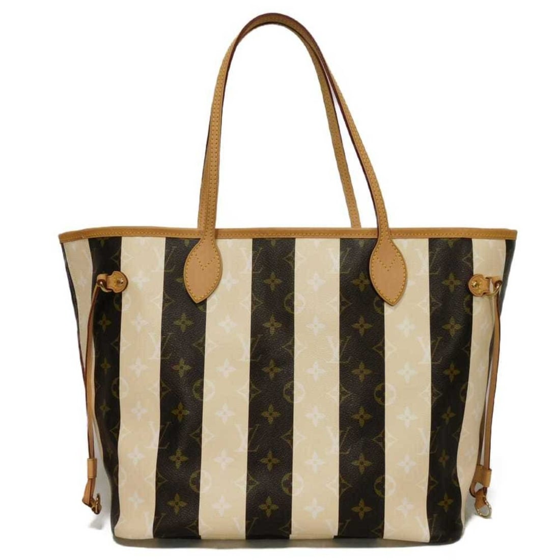 Louis Vuitton Neverfull MM Tote Bag, LV Floral Stripe, Maroon Brown, Monogram Rayeur Beige, M40560,: --- Catalog ---Category: SizeSize (HxWxD): 28cm x 46cm x 15cm / 11.02'' x 18.11'' x 5.9''Category: DesignType: Tote bagColor: Beige, Brown, Marron, MonogramGender: Men,WomenMaterial: Monogram Rayures