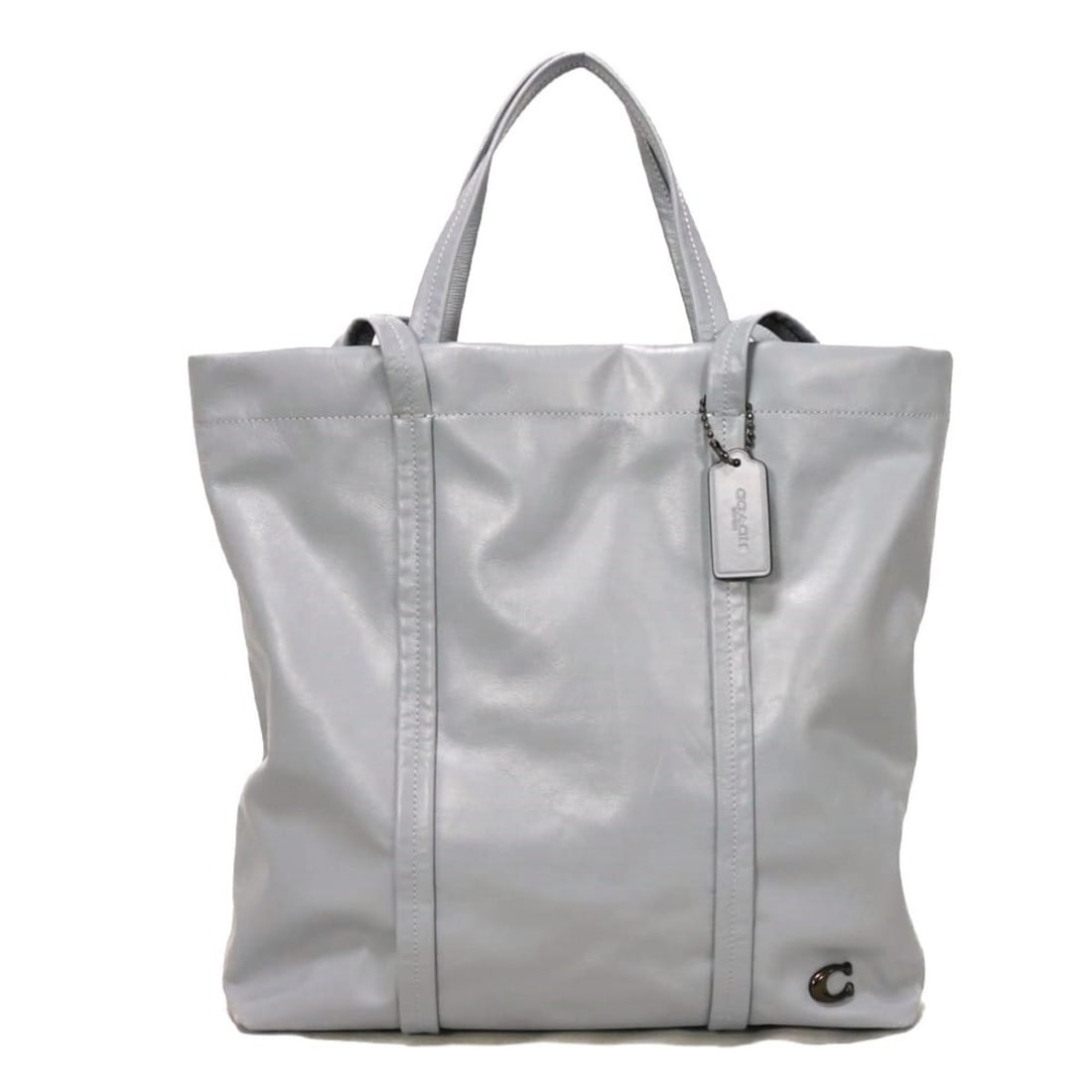 Coach COACH Tote Bag, Hole 33 C, Shoulder C Mark, Paperweight Leather, Blue Gray, CO840, Men's Bag: --- Catalog ---Category: SizeSize (HxWxD): 33cm x 38cm x 8.5cm / 12.99'' x 14.96'' x 3.34''Category: DesignType: Shoulder bag, Tote bagColor: Blue, GrayGender: MenMaterial: Leather Hardware Color: Gun