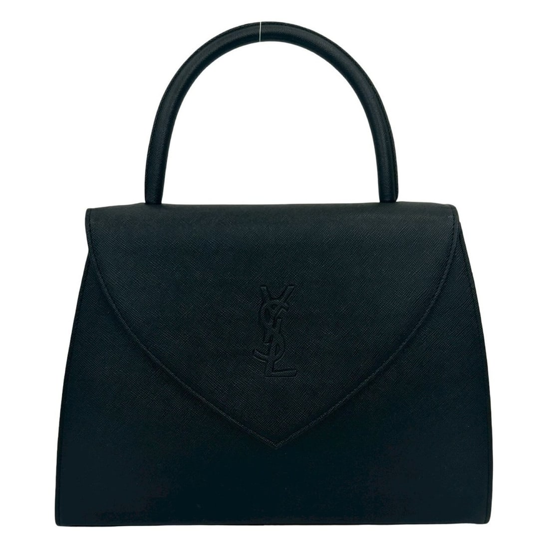 Yves Saint Laurent YSL Logo Leather Handbag Tote Bag Black 04582: --- Catalog ---Category: SizeSize (HxWxD): 20.5cm x 28cm x 7.5cm / 8.07'' x 11.02'' x 2.95''Category: DesignType: Handbag, Tote bagColor: BlackGender: WomenMaterial: Leather Category: GeneralBrand: Yv