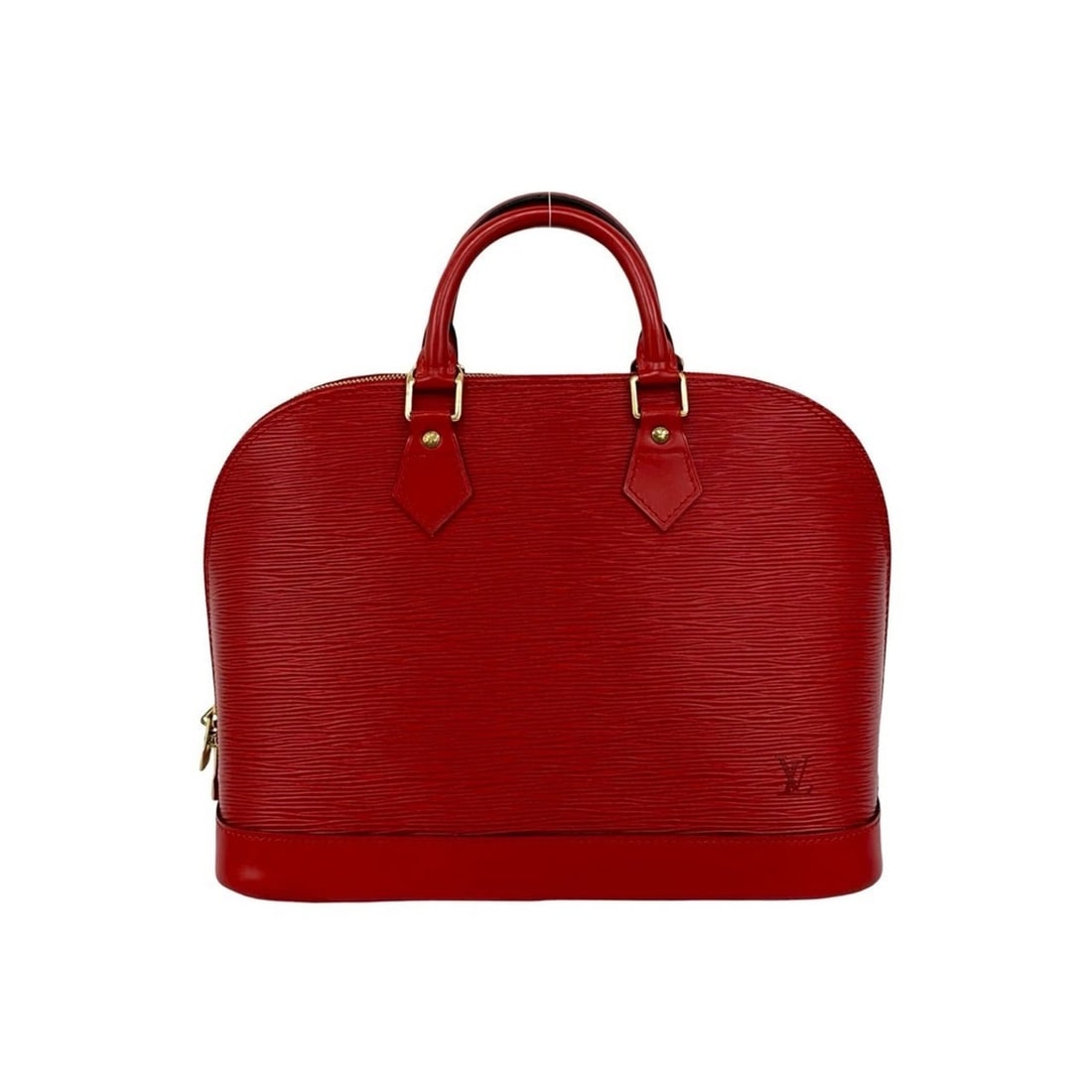 LOUIS VUITTON Alma Epi Leather Handbag/Mini Tote Bag in Castilian Red 76268 (1 of 13)