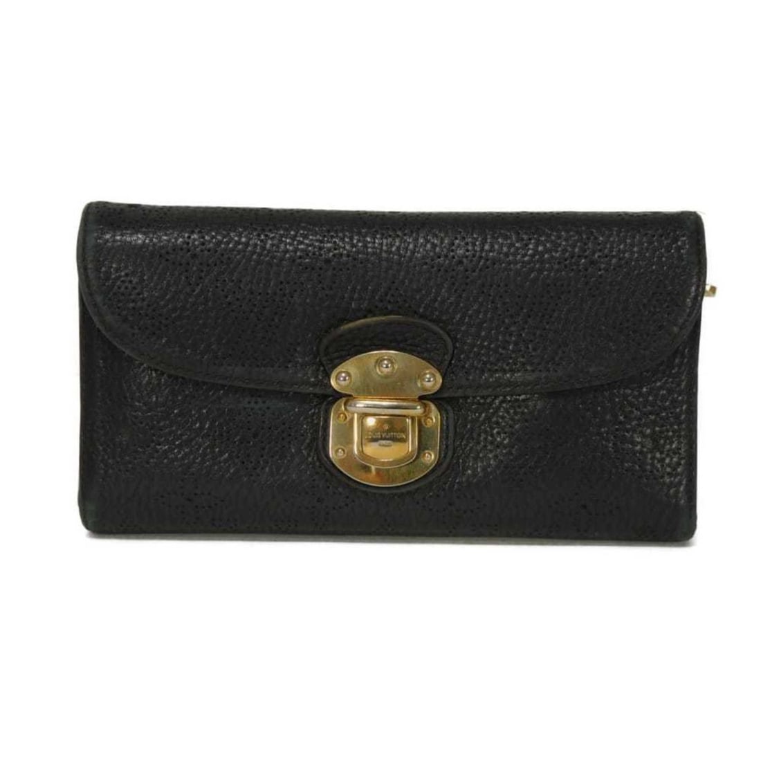 Louis Vuitton Amelia Portefeuille Long Wallet with Perforated Blapshlock Trifold Monogram Mahina: --- Catalog ---Category: SizeSize (HxWxD): 10.5cm x 19cm x 2cm / 4.13'' x 7.48'' x 0.78''Category: DesignType: Long wallet (tri-fold)Color: Black, Monogram, NoirGender: Men,WomenMaterial: Monogram , M