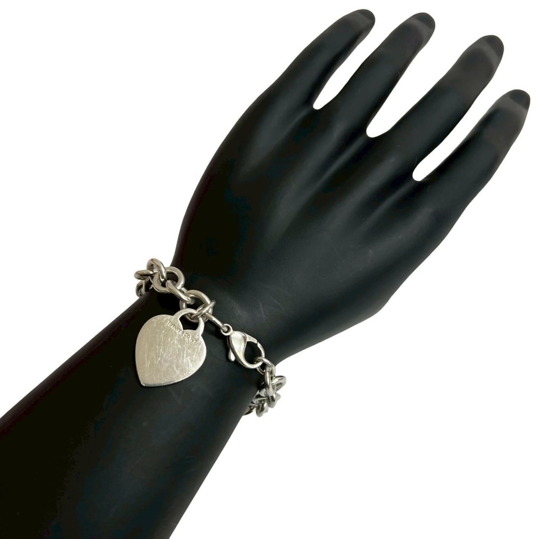 TIFFANY & Co. Tiffany Return to Heart Tag Sterling Silver Chain Bracelet Bangle 13239 (1 of 20)