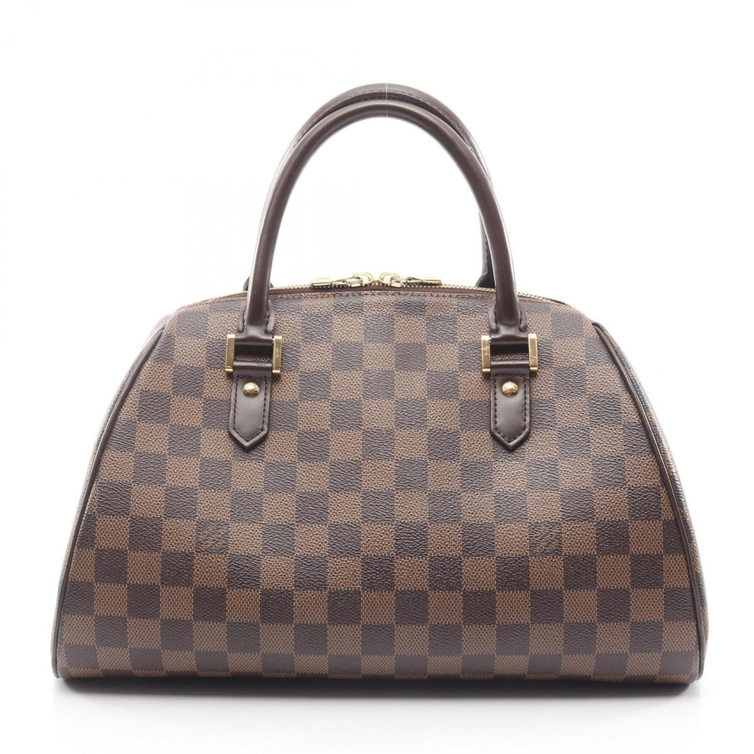 Louis Vuitton Rivera MM Handbag, Coated Canvas and Leather with Damier Finish, Brown, N41434: --- Catalog ---Category: SizeSize (HxWxD): 21cm x 33cm x 19cm / 8.26'' x 12.99'' x 7.48''Category: DesignType: HandbagColor: Brown, EbeneGender: WomenMaterial: Coated canvas , Leather Category: Genera