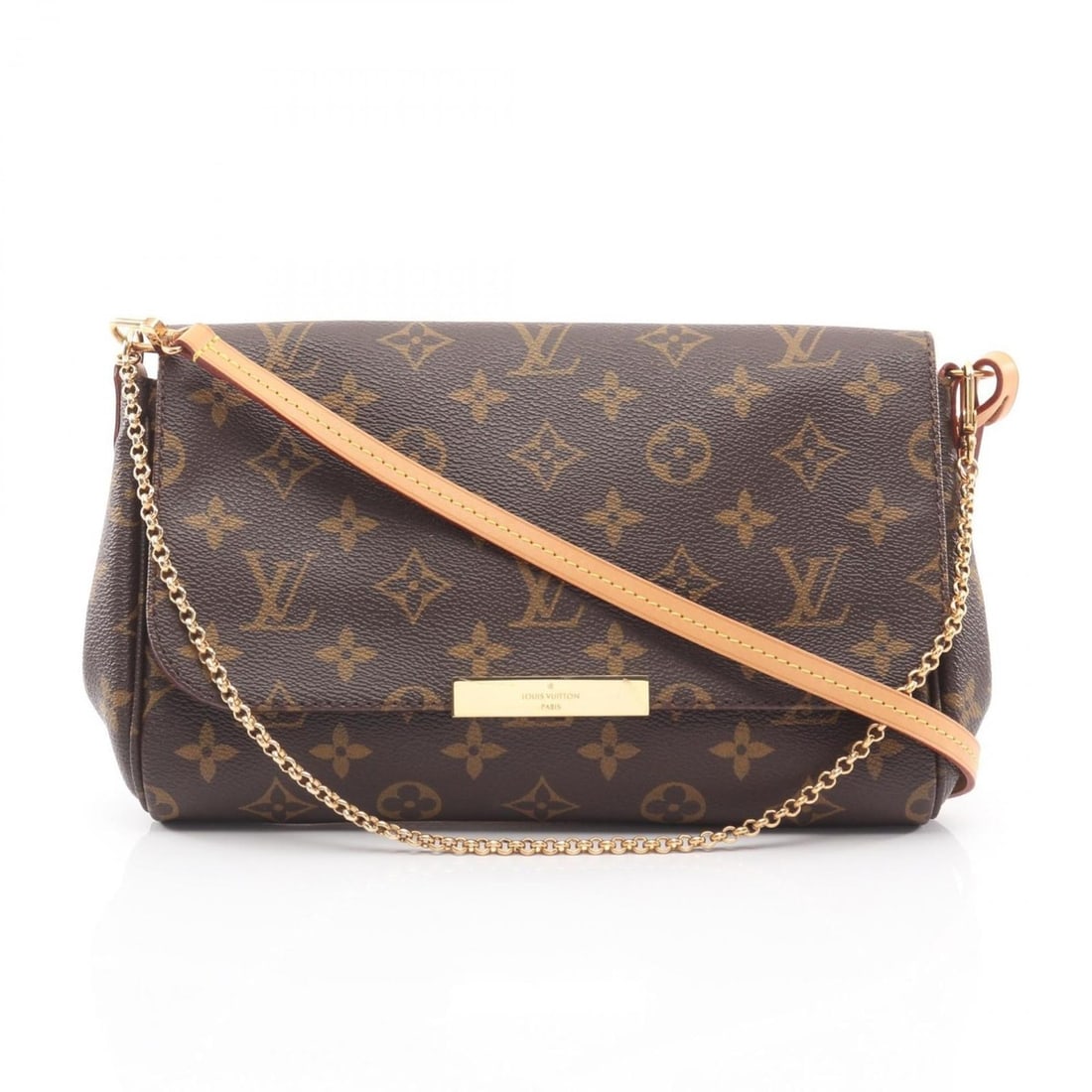 Louis Vuitton Favorite MM Handbag, Coated Canvas and Leather, Monogram, Women's, Brown, M40718: --- Catalog ---Category: SizeSize (HxWxD): 16.5cm x 24cm x 4cm / 6.49'' x 9.44'' x 1.57''Category: DesignType: HandbagColor: BrownGender: WomenMaterial: Coated canvas , Leather Category: GeneralMPN: M