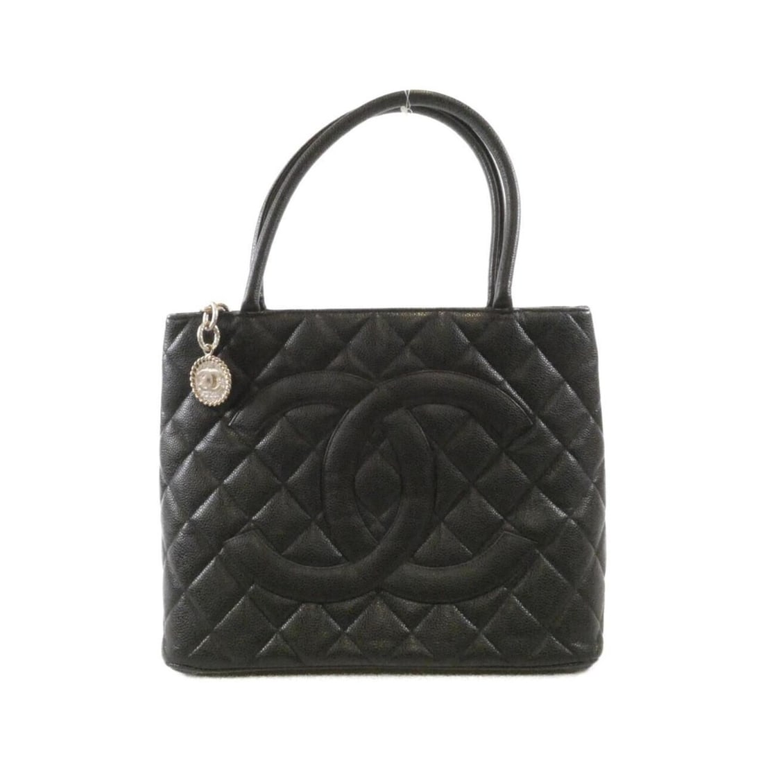 Chanel 1804 handbag: --- Catalog ---Category: SizeSize (HxWxD): 25cm x 30cm x 14cm / 9.84'' x 11.81'' x 5.51''Category: DesignType: HandbagColor: BlackGender: WomenMaterial: Grained Calfskin Category: GeneralMPN: 1804Bran