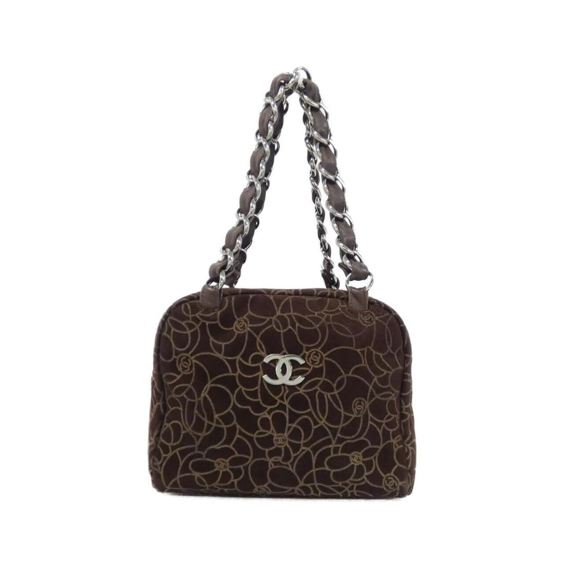 Chanel 25749 Shoulder Bag: --- Catalog ---Category: SizeSize (HxWxD): 18cm x 22cm x 15cm / 7.08'' x 8.66'' x 5.9''Category: DesignType: Shoulder bagColor: BrownGender: WomenMaterial: Suede Category: GeneralBrand: Chanel---