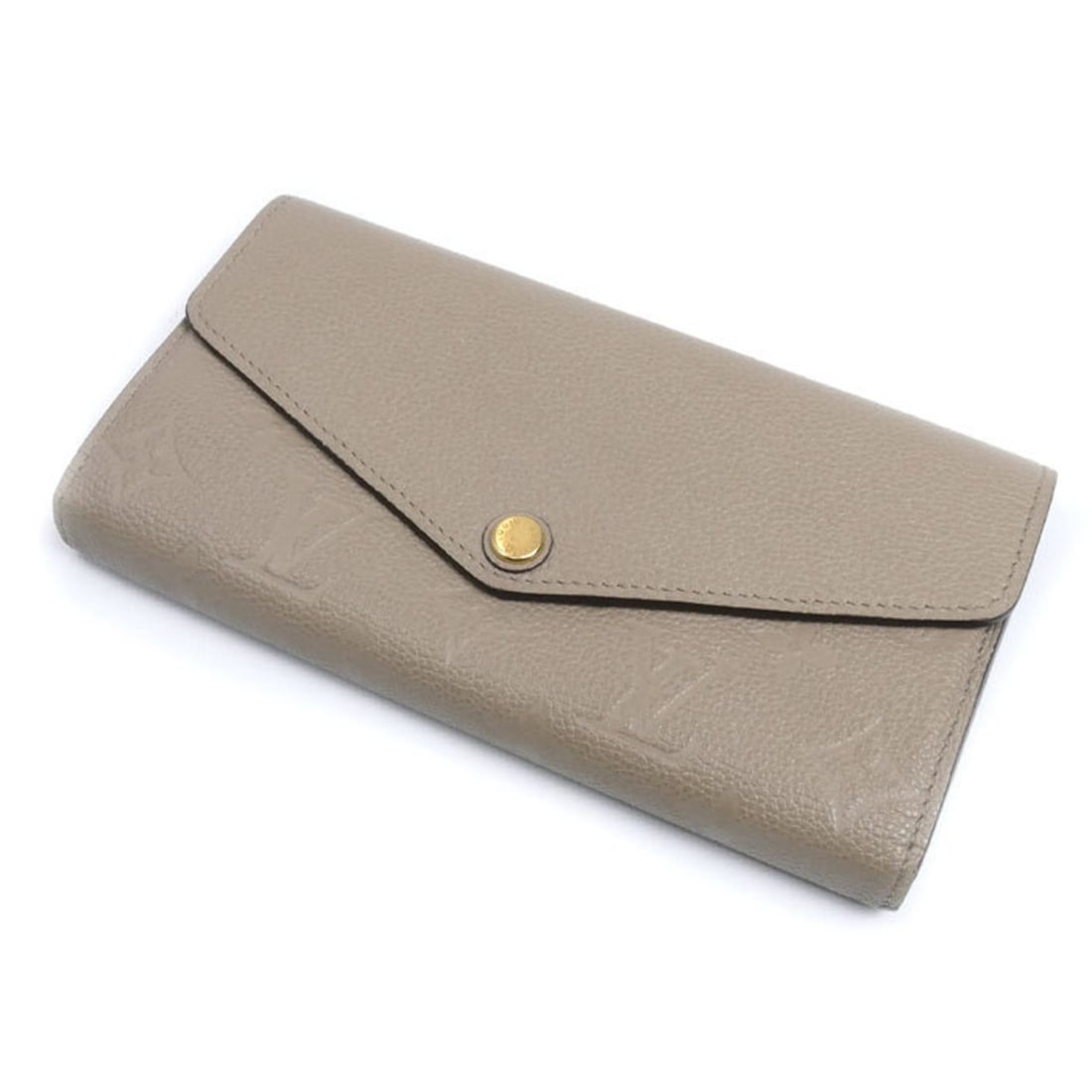 LOUIS VUITTON Louis Vuitton Portefeuille Sarah Long Wallet Monogram Empreinte Tourterelle M68708 (1 of 14)