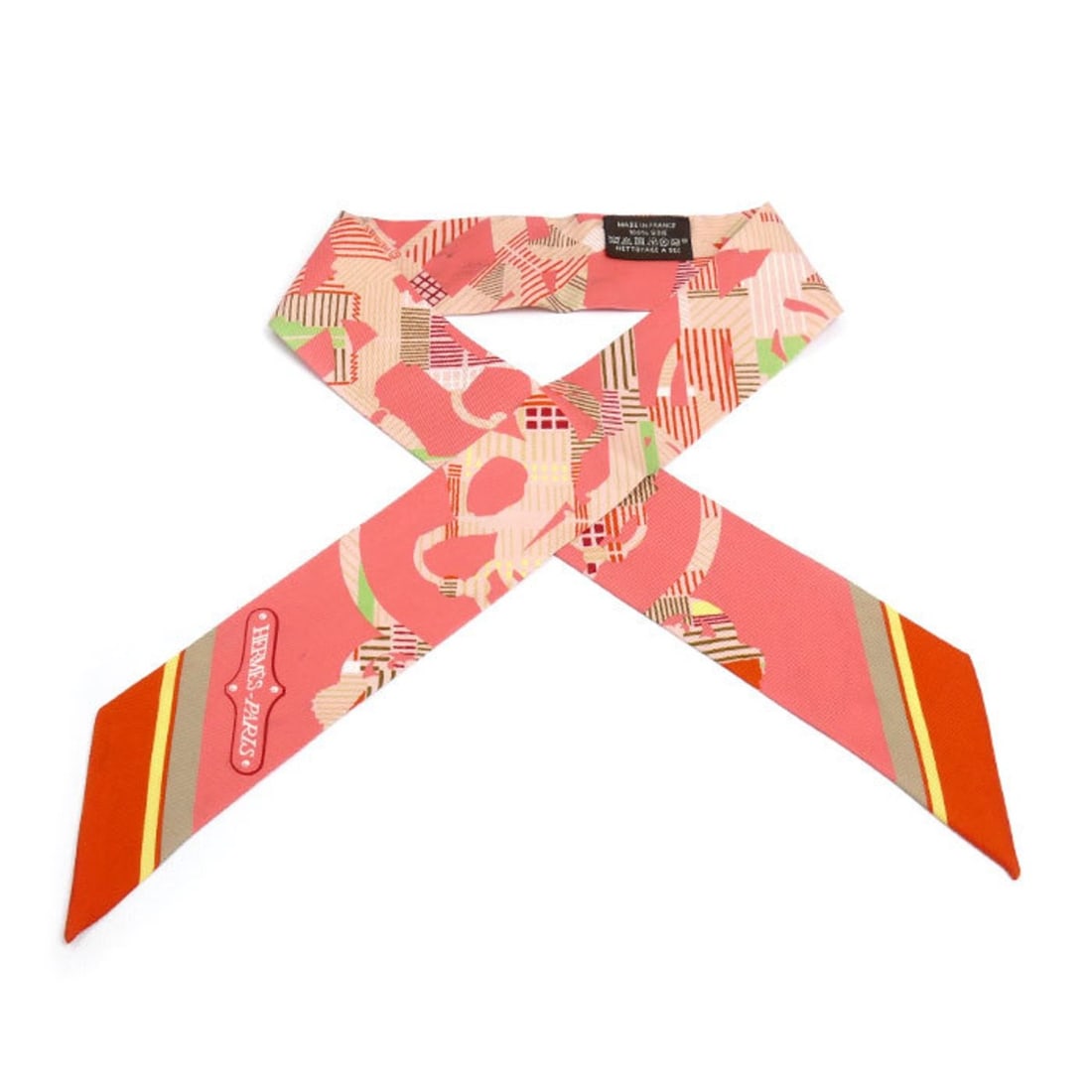 HERMES Twilly CAVALCADOUR MORNING Scarf Muffler Multicolor Women's: --- Catalog ---Category: SizeSize (LxW): 84cm x 5cm / 33.07'' x 1.96''Category: DesignType: ScarfColor: Multi-colorGender: WomenMaterial: Silk Category: GeneralBrand: HermesCountry of Origin: France--