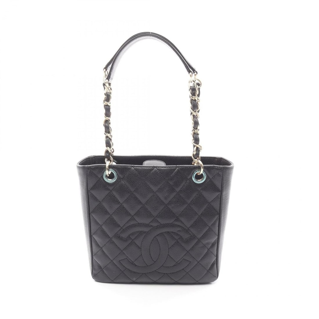 CHANEL Matelasse PST Tote Bag in Caviar (Grained Calfskin) for Women, Black: --- Catalog ---Category: SizeSize (HxWxD): 23cm x 24cm x 8cm / 9.05'' x 9.44'' x 3.14''Category: DesignType: Tote bagColor: BlackGender: WomenMaterial: Grained Calfskin Category: GeneralBrand: Chanel-