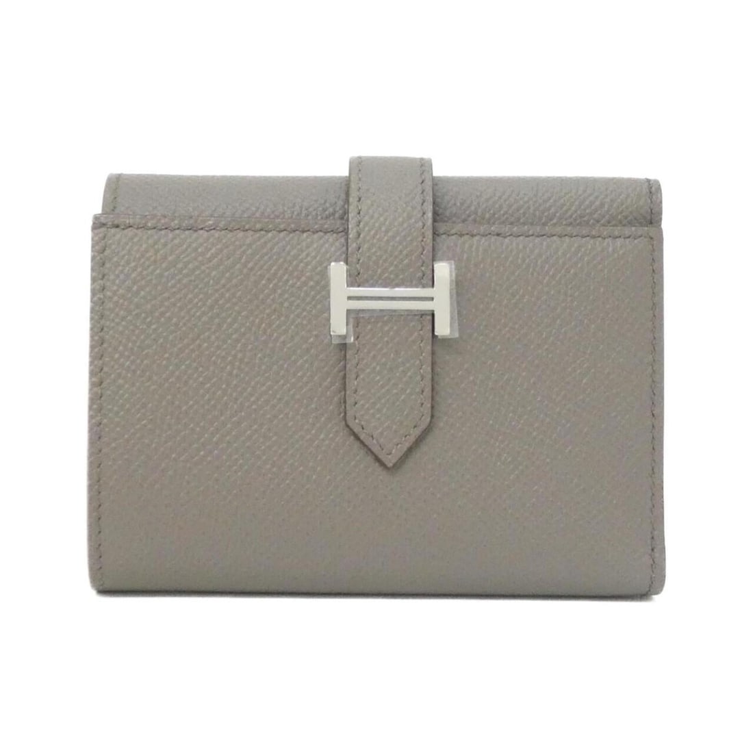 Hermes Bearn Combination 082875CK Wallet: --- Catalog ---Category: SizeSize (HxWxD): 8.5cm x 11cm x 2cm / 3.34'' x 4.33'' x 0.78''Category: DesignType: Wallet (tri-fold)Color: Etain, Gray, Gray beigeGender: Women,MenMaterial: Epsom leather