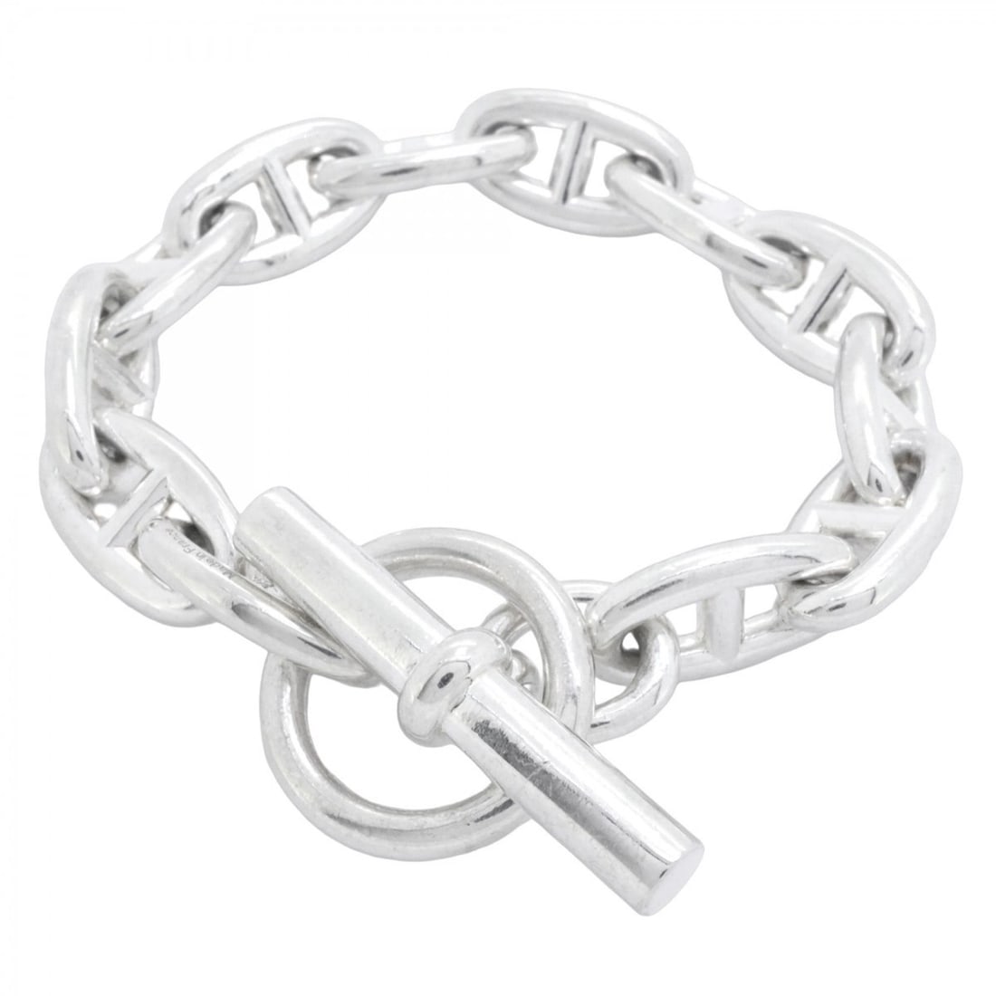 Hermes Chaine d'Ancre GM Bracelet, 12 links, 925 silver, for women: --- Catalog ---Category: SizeLength: 16cm / 6.29''Category: DesignType: Charm braceletGender: WomenMaterial: Silver 925Category: GeneralBrand: Hermes--- Item List ---Section: ConditionRanking: Rank AB