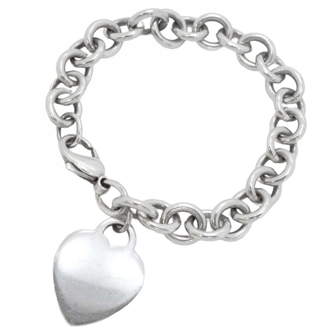 Tiffany Bracelet Heart Tag Silver 925 Women's: --- Catalog ---Category: SizeLength: 17.5cm / 6.88''Category: DesignType: Charm braceletGender: WomenMaterial: Silver 925Category: GeneralBrand: Tiffany--- Item List ---Section: ConditionRanking: