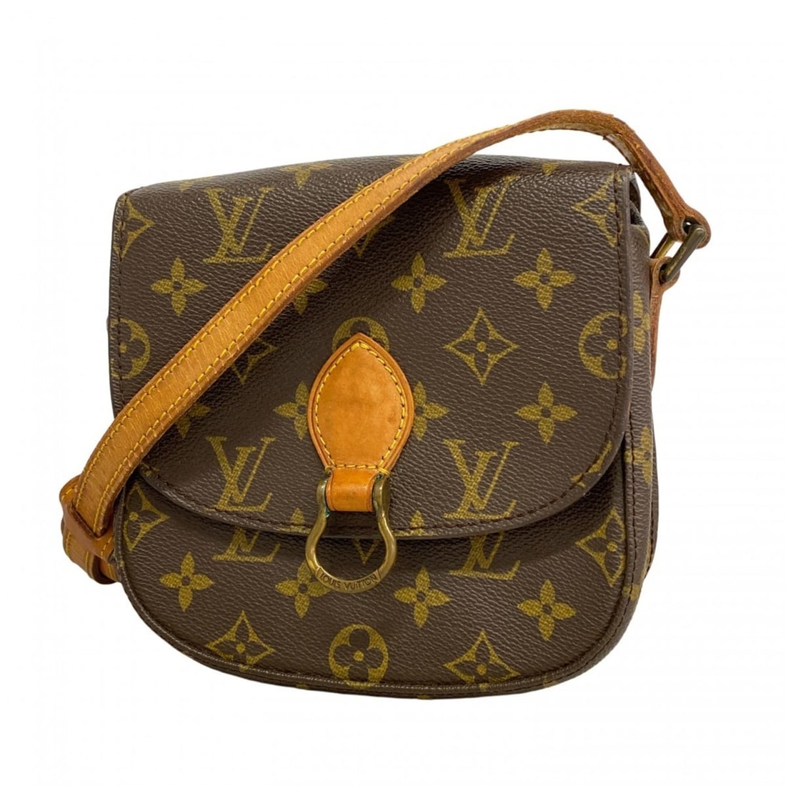 Louis Vuitton Monogram Mini Saint-Cloud Shoulder Bag M51244 Brown Women's: --- Catalog ---Category: SizeSize (HxWxD): 17.5cm x 18cm x 5.5cm / 6.88'' x 7.08'' x 2.16''Category: DesignType: Shoulder bagColor: BrownGender: WomenCategory: GeneralMPN: M51244Brand: Louis Vuitton--