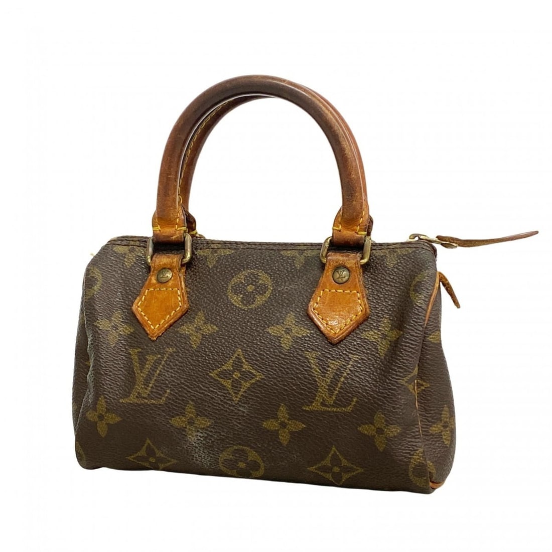 Louis Vuitton Monogram Mini Speedy Handbag M41534 Brown Women's (1 of 16)