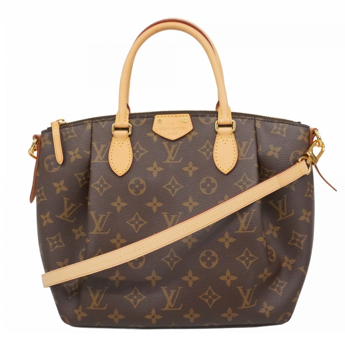 Louis Vuitton Monogram Turen PM Handbag M48813 Brown 2-Way Bag for Women (1 of 13)