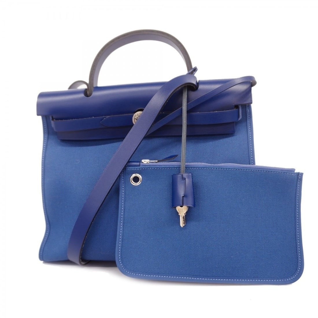 Hermes Hermès Airbag Zip PM Handbag, Toile Military, Blue, C Stamp, 2-Way Bag for Women: --- Catalog ---Category: SizeSize (HxWxD): 25cm x 31cm x 10cm / 9.84'' x 12.2'' x 3.93''Category: DesignType: HandbagColor: BlueGender: WomenHardware Color: SilverCategory: GeneralBrand: Hermes--- Ite